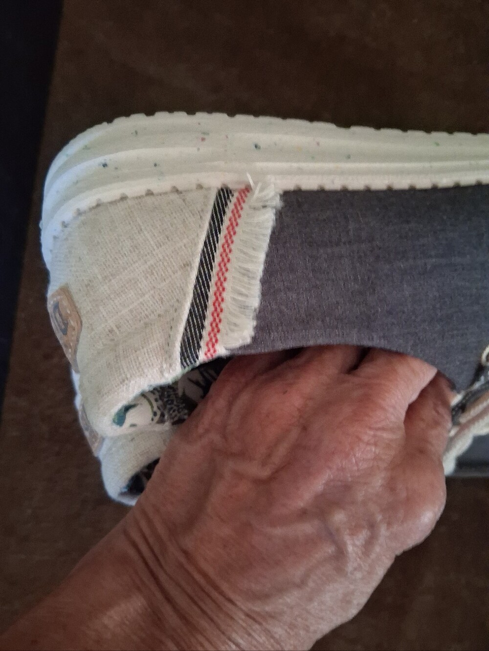 Hey Dude Womens Gray Chambray Loafers - Picture 9 of 9